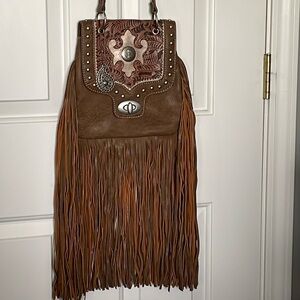 American West Fringed crossbody
